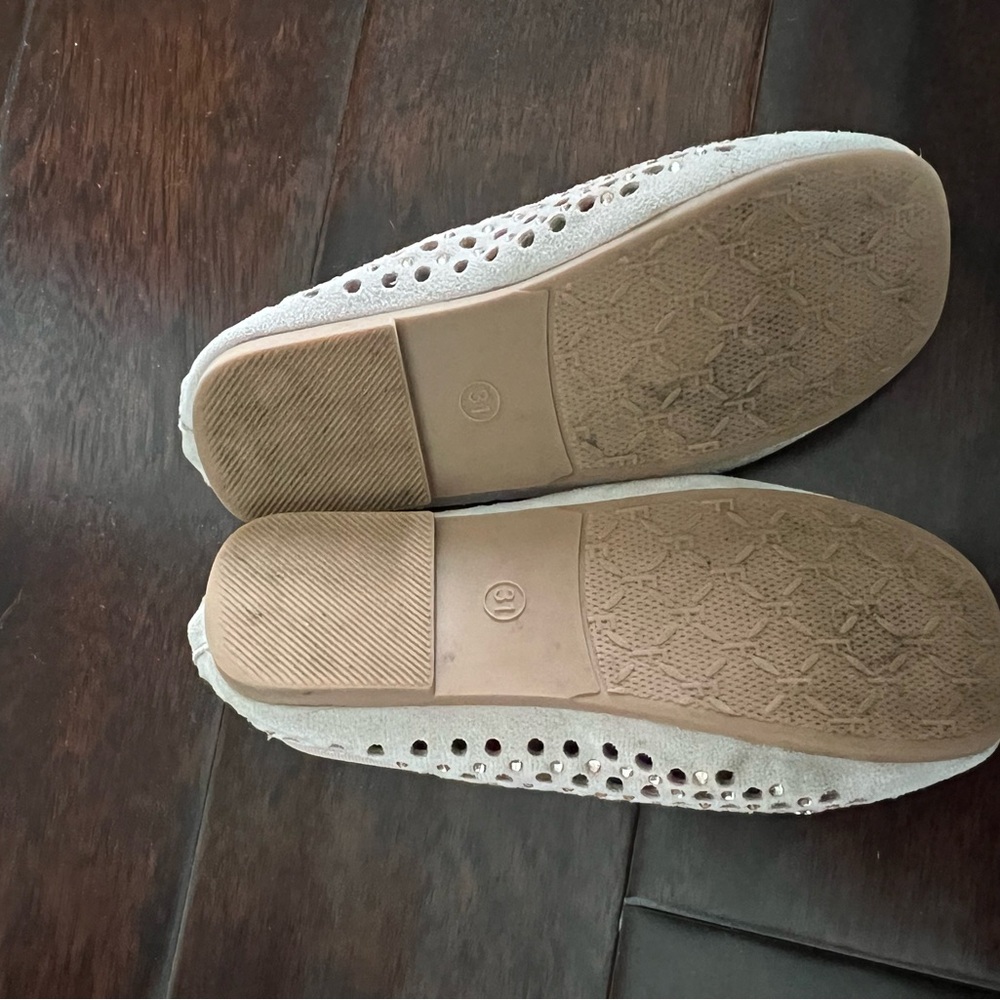 Lola + The Boys pink Sparkle Flats with Bow - Picture 2 of 5